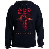 Slayer Men\'s Slayhood03mb Repentless Crucifix Long Sleeve T-shirt, Black, Medium