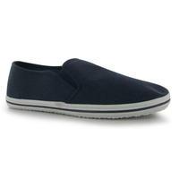 slazenger canvas slip on pumps junior boys