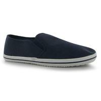 slazenger canvas slip on pumps junior boys