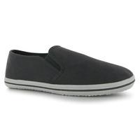 slazenger canvas slip on pumps junior boys