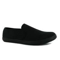 slazenger canvas slip on pumps junior boys