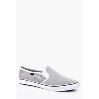 slip on trainers grey