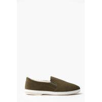 Slip-On Plimsoll - khaki