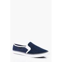 Slip On Trainers - navy