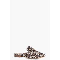 Slip On Loafer Mule - leopard