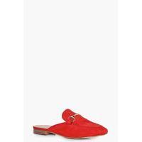 Slip On Loafer Mule - red