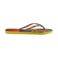 slim tropical flip flops