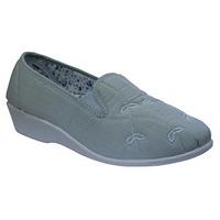 Slip-on Canvas Shoes, Green, Size 3, Canvas