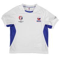 slovakia uefa euro 2016 poly training tee white kids