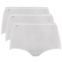 sloggi triple pack white knickers white