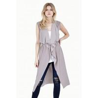 SLEEVELESS SOFT DUSTER JACKET