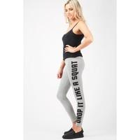 slogan side leggings