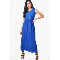 sleeveless maxi dress cobalt