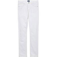 Slim Fit White Denim Jeans - Eggshell