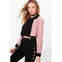 Slinky Crop Bomber - rose