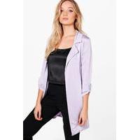 Slinky Belted Jacket - mauve