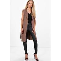 Sleeveless Duster - mocha