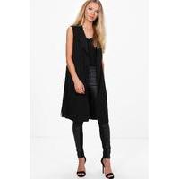 Sleeveless Duster - black