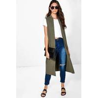 Sleeveless Duster - khaki