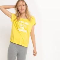 Slogan Print Sports Top