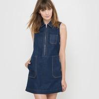 Sleeveless Denim Mini Dress
