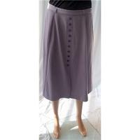 Slimma Size 14 Mauve Button-Down Skirt