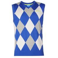 Slazenger Argyle Knitted Vest Mens