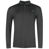 Slazenger Long Sleeve Golf Polo Mens