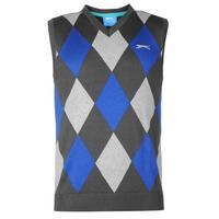 Slazenger Argyle Knitted Vest Mens