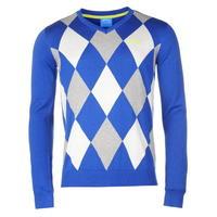 Slazenger Argyle V Neck Sweater Mens