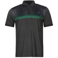 Slazenger Chest Print Polo Shirt Mens