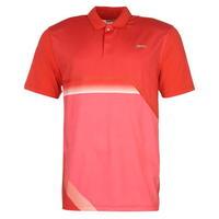 Slazenger Perforated Print Golf Polo Mens