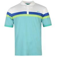 slazenger chest print polo shirt mens