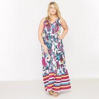 Sleeveless Printed Maxi Dress