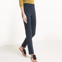 Slim Fit Trousers with Elasticated Waist