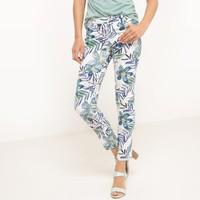 Slim Fit Tropical Print Trousers