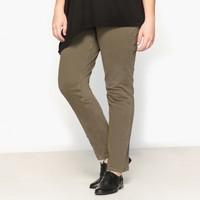 slim fit coloured twill trousers