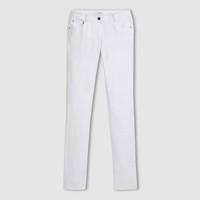 slim fit stretch cotton trousers