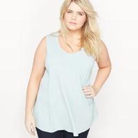 Sleeveless T-Shirt with Fancy Back