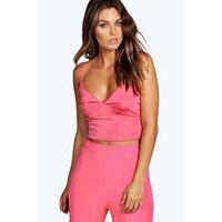 Slinky Crop Bralet - coral