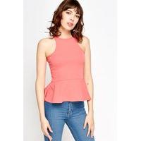 Sleeveless Peplum Top