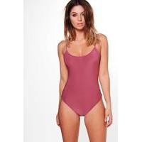 Slinky Strappy Bodysuit - rose