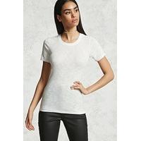 slub knit stretch knit tee