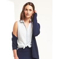 Sleeveless Linen Shirt