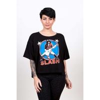 slash stars womens small t shirt black