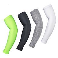 Sleeves Bike Waterproof Breathable Thermal / Warm Quick Dry Windproof Ultraviolet Resistant Compression Lightweight Materials Men\'sWhite