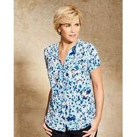 Slimma Floral Crinkle Blouse