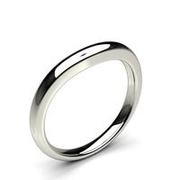 Slight Comfort Fit Plain Shaped Wedding Band