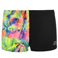 slazenger szr print swim boxers junior