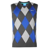 Slazenger Argyle Knitted Vest Mens